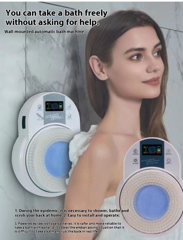 Full-automatic Bath Brush Wall-mounted Electric Bath Scrubber - Image 6