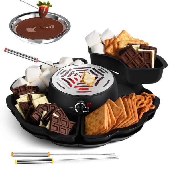 Chocolate Cheese Melted Electric Chafing Dish Baked Cotton Candy Making Machines - Image 3