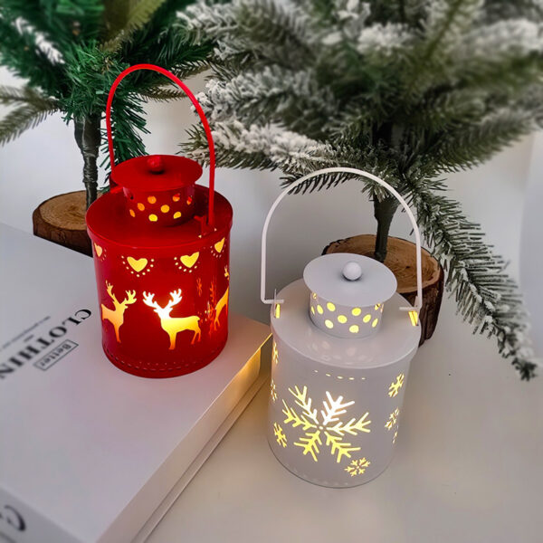 Christmas Candle Lights LED Small Lanterns Wind Lights Electronic Candles Nordic Style Creative Holiday Decoration Decorations - Image 5