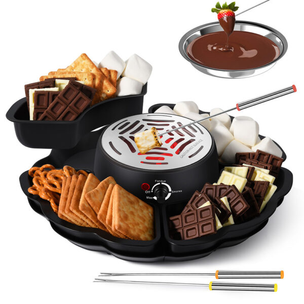 Chocolate Cheese Melted Electric Chafing Dish Baked Cotton Candy Making Machines - Image 5