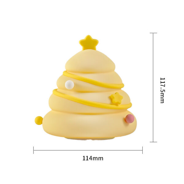 Christmas Tree Silicone Night Lights USB Rechargeable Eye Protection Table Lamp Cute Cartoon Kid Birthday Gifts Atmosphere Decor - Image 5