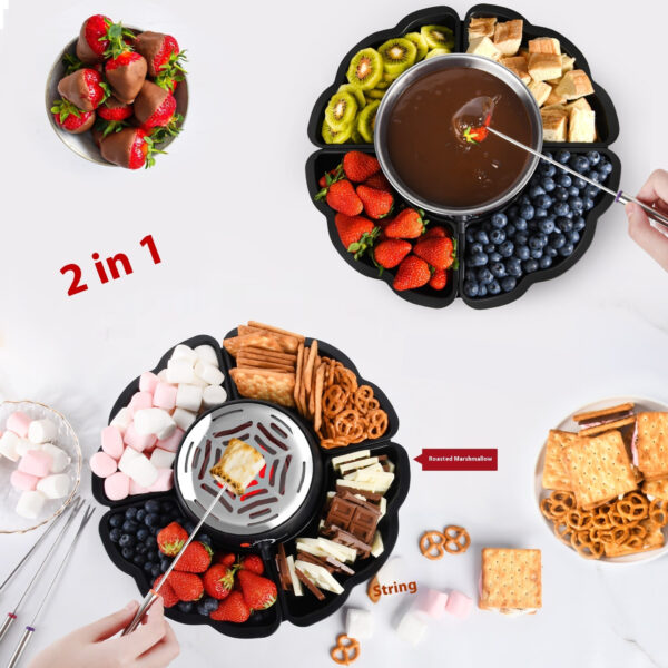 Chocolate Cheese Melted Electric Chafing Dish Baked Cotton Candy Making Machines - Image 2