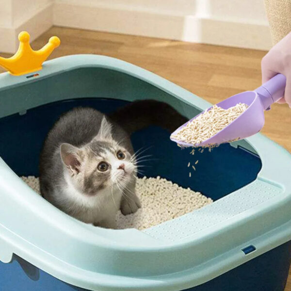 Cat Litter Scoop Plastic Cats Poop Scoop With Base Pets Cleanning Tool Cat Toilet Products Durable Litter Box Cleaner Shovel Pet Products - Image 7