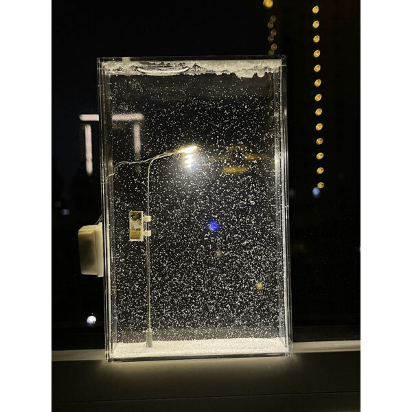 Snow Night Flow Hemp Small Night Lamp Snow Scene Street Lamp Homemade By Hand DIY Material Package - Image 5