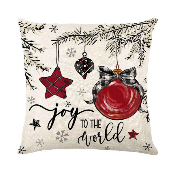 Christmas Cushion Cover Pillowcase Merry Christmas Decor For Home 2024 Xmas Ornament Happy NewYear Gift - Image 3