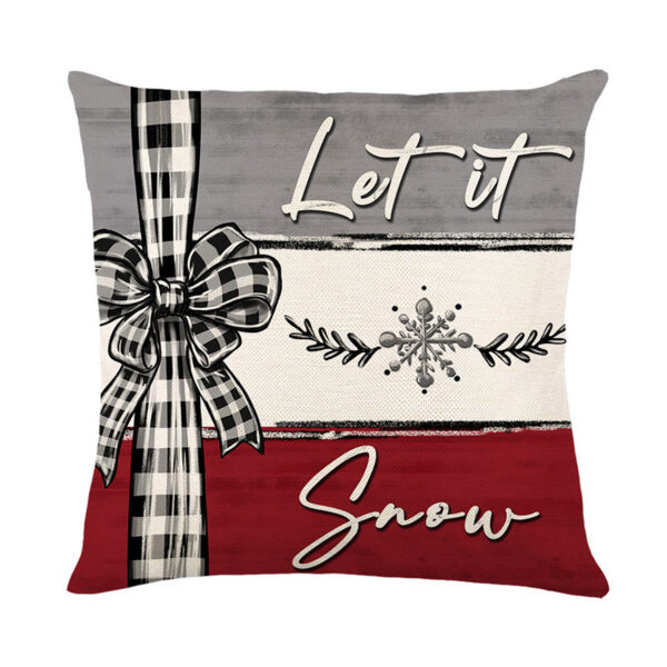 Christmas Cushion Cover Pillowcase Merry Christmas Decor For Home 2024 Xmas Ornament Happy NewYear Gift - Image 4