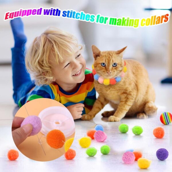 Cat Toy Ball Launcher Gun Cat Fetch Toy Gun Shooter Plush Ball Shooting Gun With 20Pcs Pom Pom Balls  Toys Interactive For Indoor Cats - Image 8