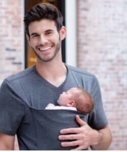 Kangaroo Dad Multifunctional Clothes Round Neck Casual T-Shirt Men's