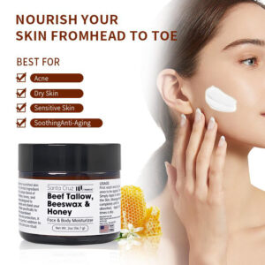 Tunmate Beef Tallow 56.7g Face Cream Lasting Moisturizing Soothing Facial Skin Firming Increase Facial Elasticity Nourishing Smooth Skin Care
