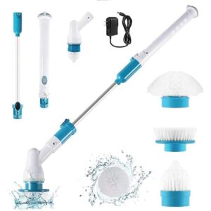 Wireless Rechargeable Electric Cleaning Brush Long Handle Automatically Rotates