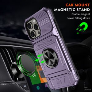 Phone Case Hidden Card Drop-resistant Protective Cover